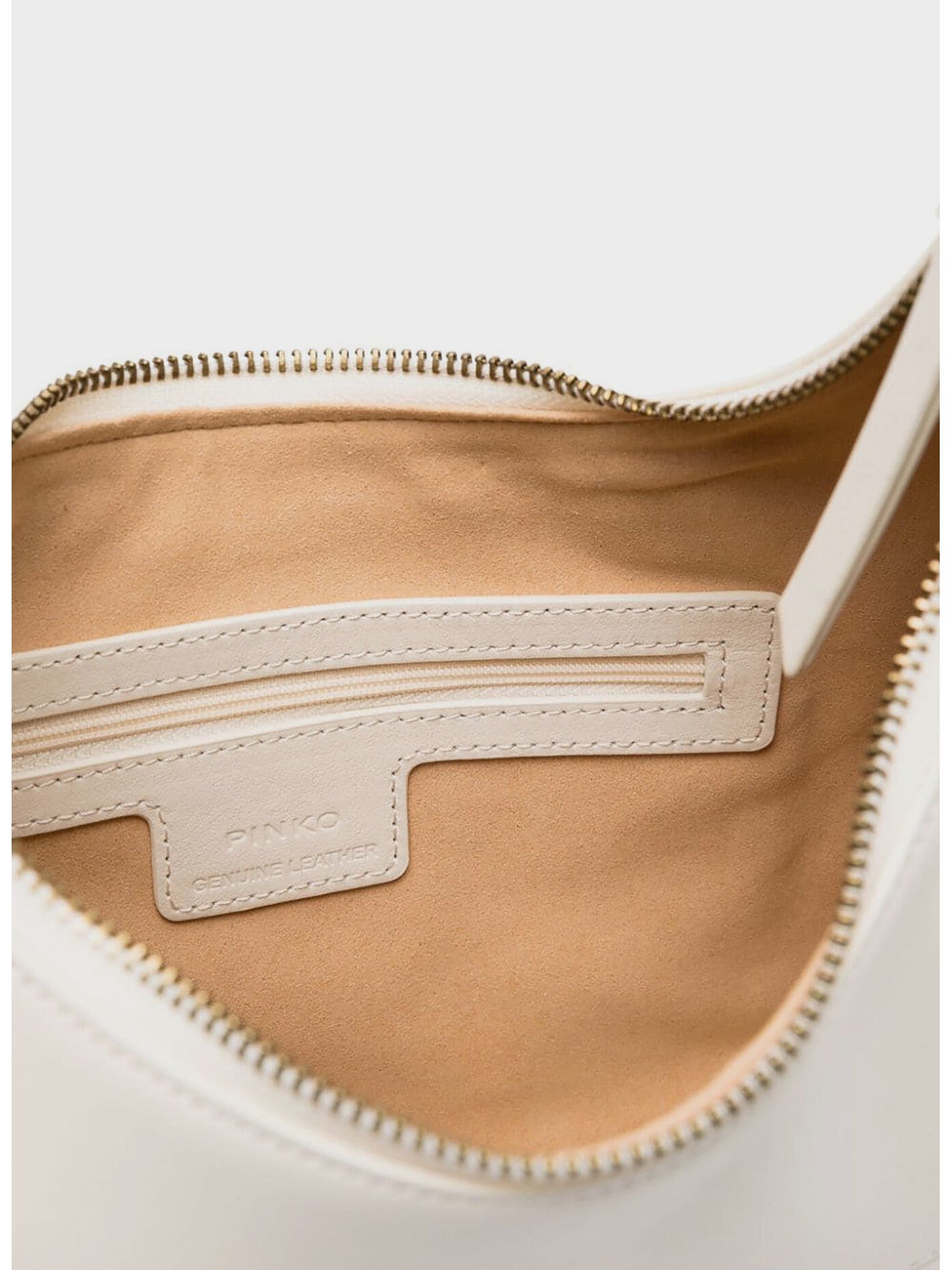 PINKO Borsetta Brioche Hobo Mini AI 23-24 PLTT 101433 A0QO Écru