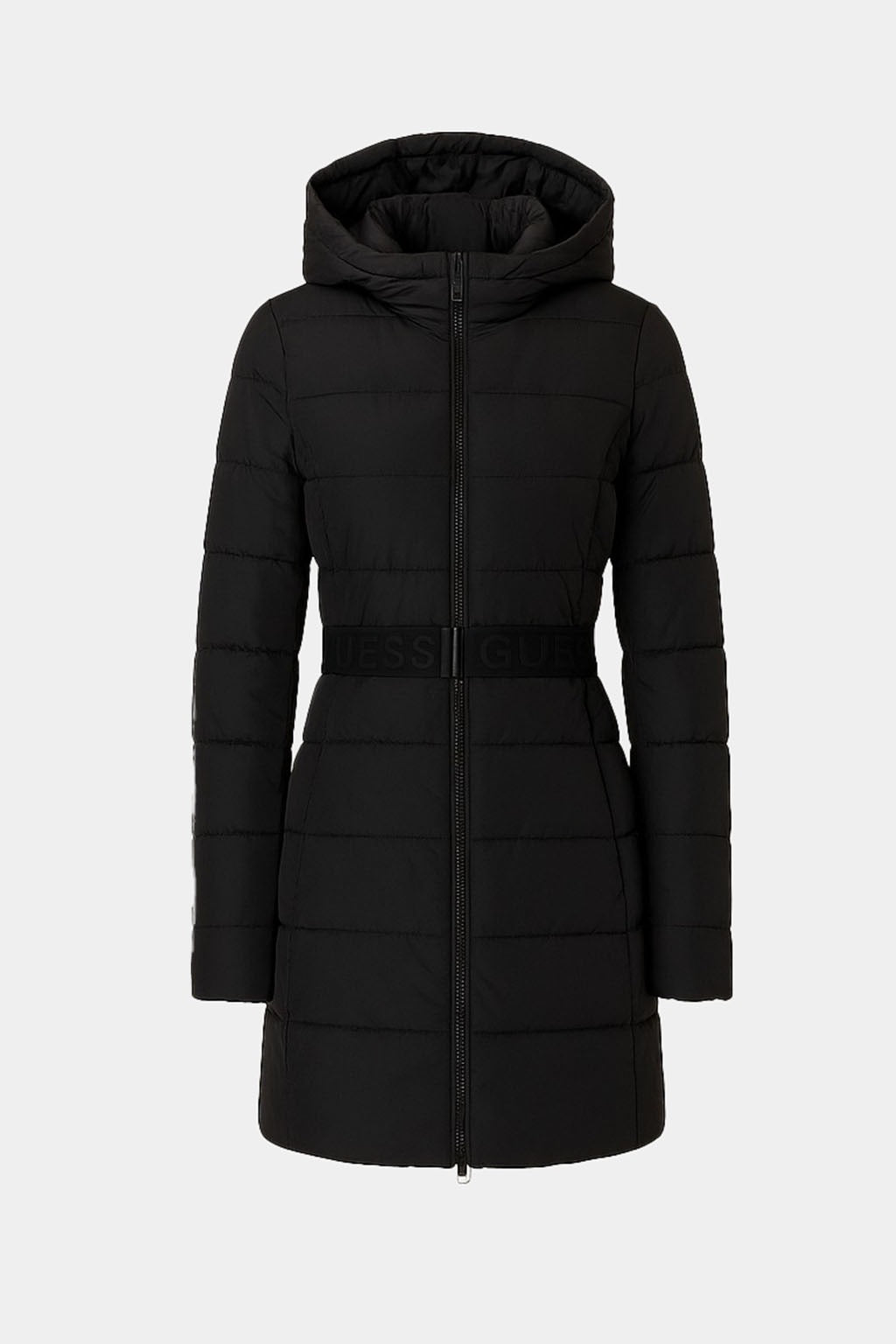 Piumino Lungo Guess Donna con Cintura Logo