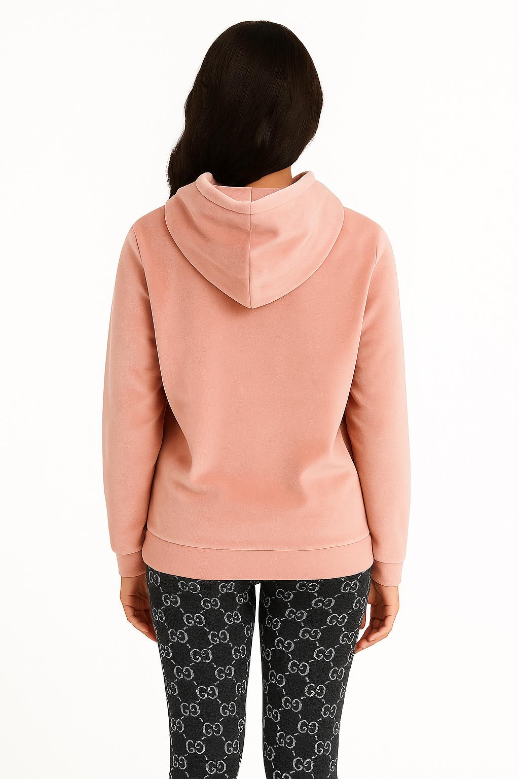 Felpa Guess Donna con Cappuccio e Stampa Logo 1981