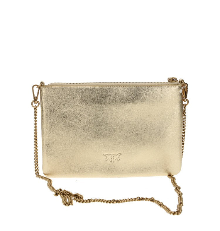 PINKO BORSA DONNA FLAT CLASSIC SHEEP NAPPA LAMINATA