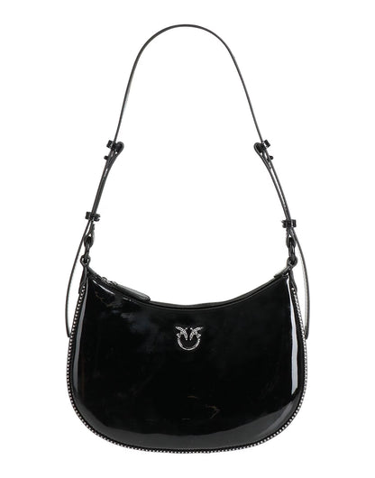 PINKO HALF MOON MINI - Borsa a mano - nero limousine block