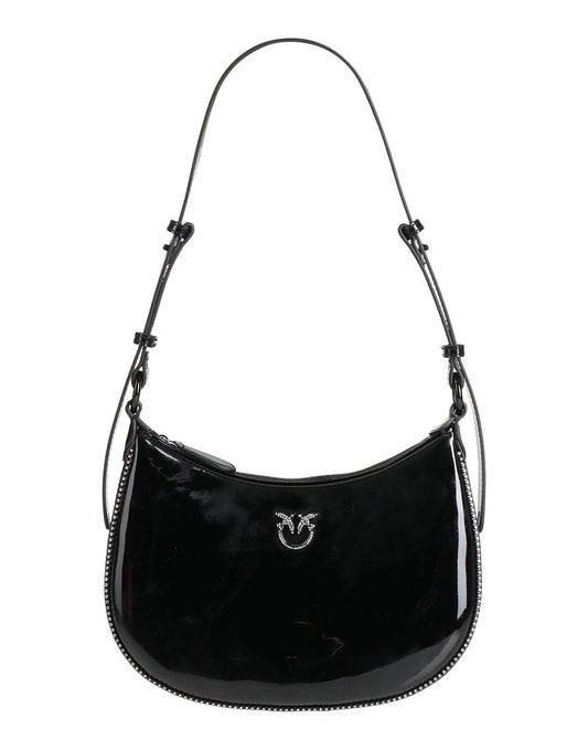 PINKO HALF MOON MINI - Borsa a mano - nero limousine block