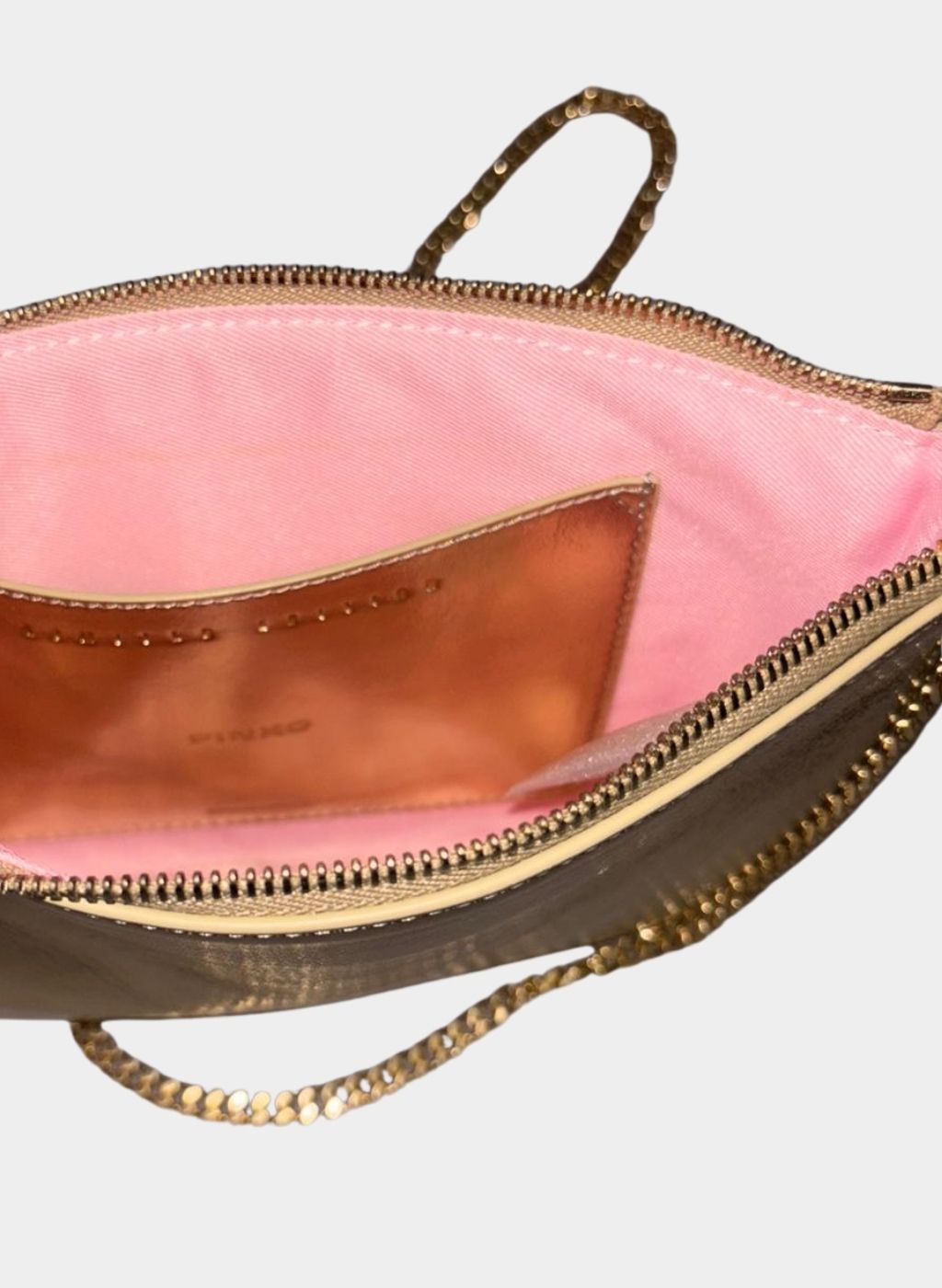 PINKO BORSA DONNA FLAT CLASSIC SHEEP NAPPA LAMINATA