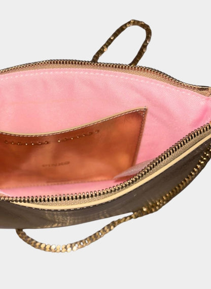 PINKO BORSA DONNA FLAT CLASSIC SHEEP NAPPA LAMINATA