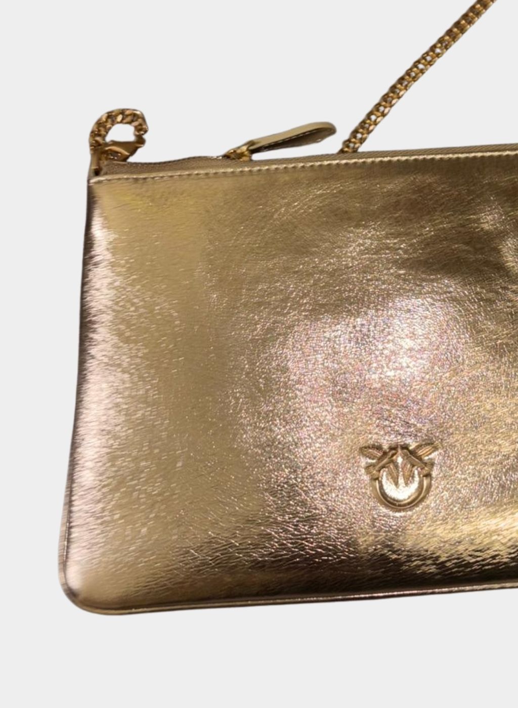 PINKO BORSA DONNA FLAT CLASSIC SHEEP NAPPA LAMINATA