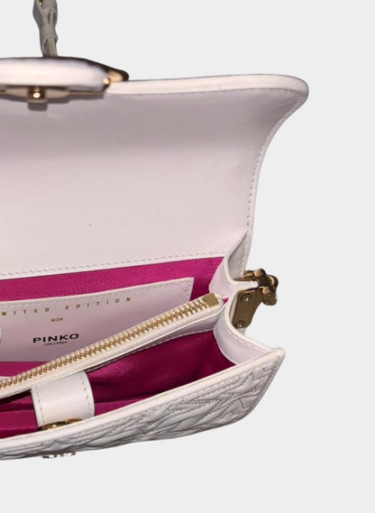 PINKO MINI LOVE - Borsa a tracolla - bianco