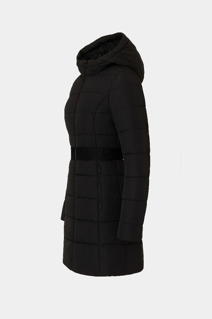 Piumino Lungo Guess Donna con Cintura Logo