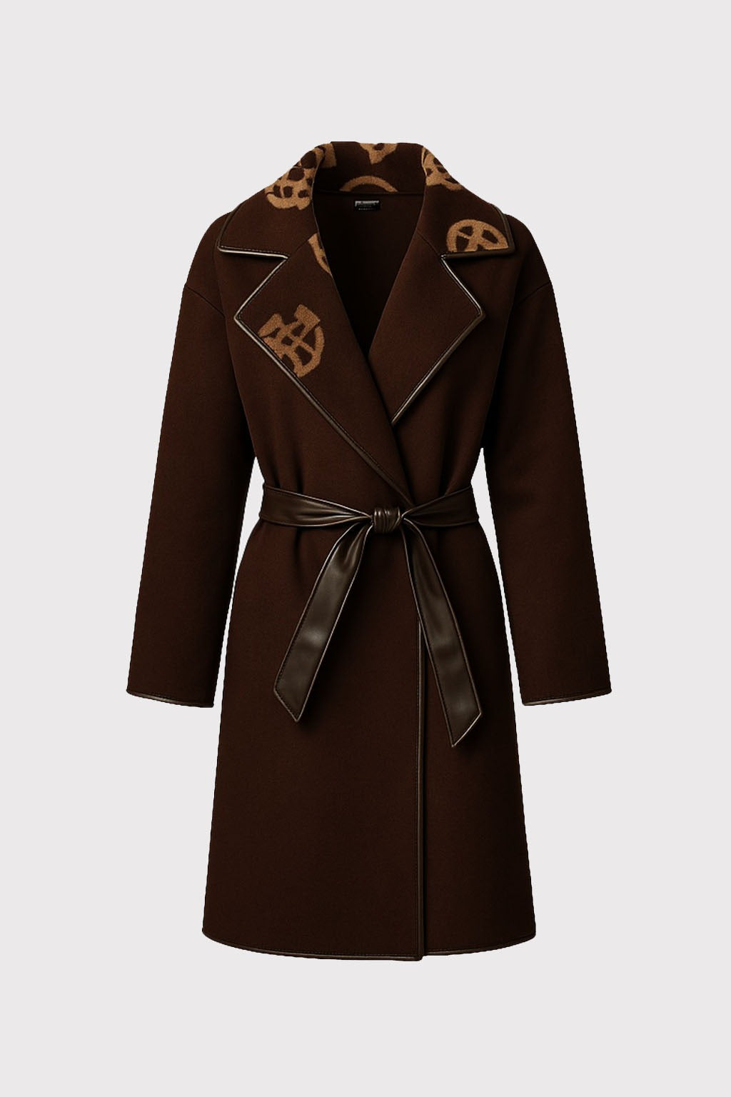 Cappotto Guess Donna in Lana con Cintura e Dettagli Logo