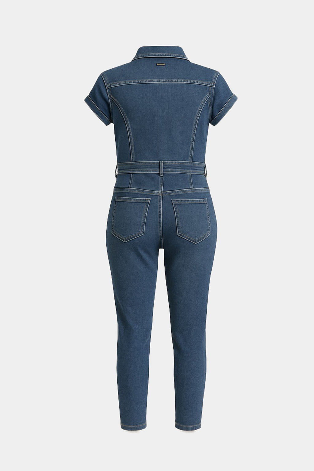 Tuta Guess Donna in Denim con Zip Frontale
