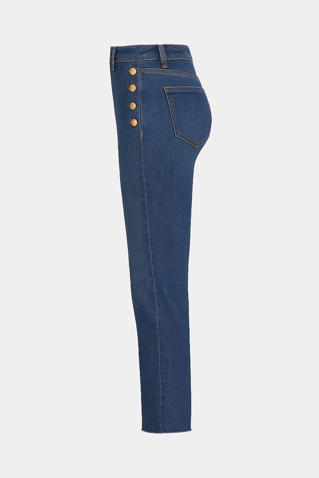 Jeans Guess Donna a Vita Alta con Bottoni Laterali