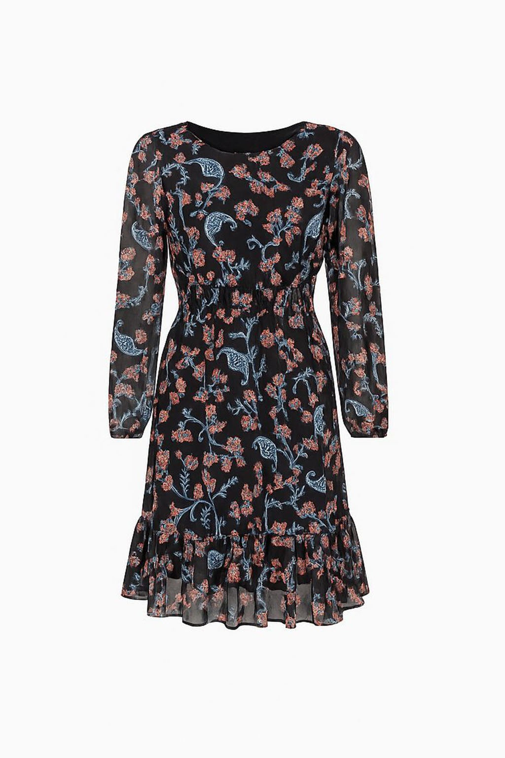 Abito Guess Donna a Fiori in Chiffon