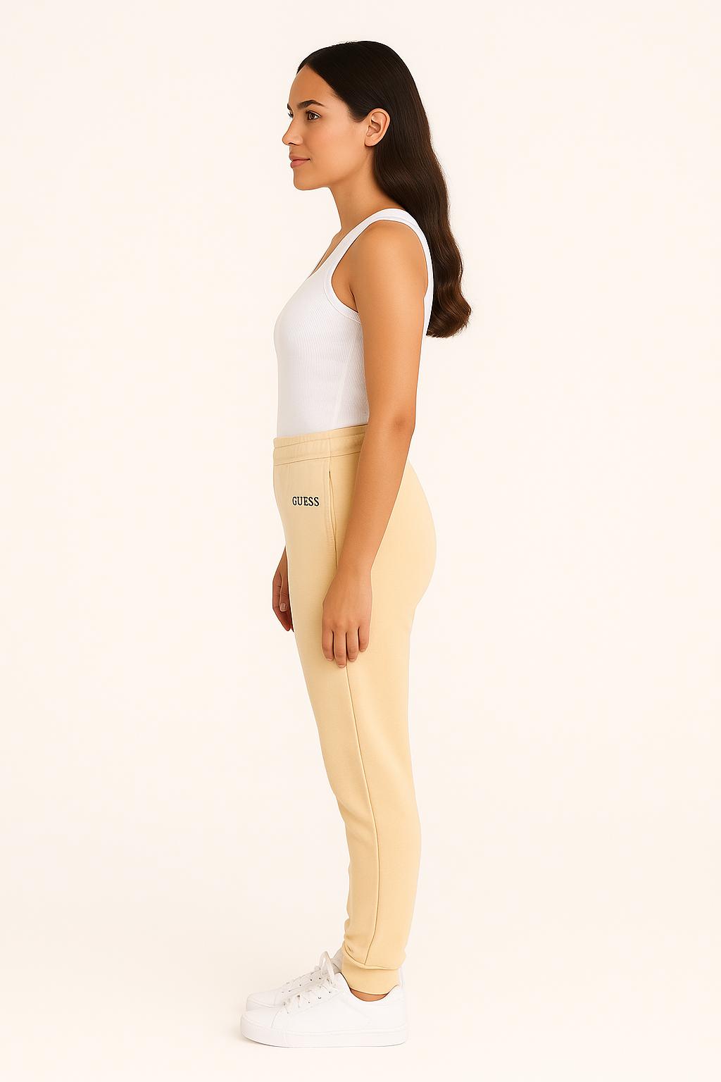 Pantaloni Jogger Guess Donna in Cotone