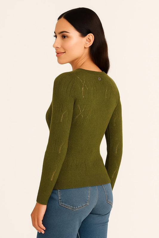 Maglione Guess Donna in Maglia Leggera Lavorata