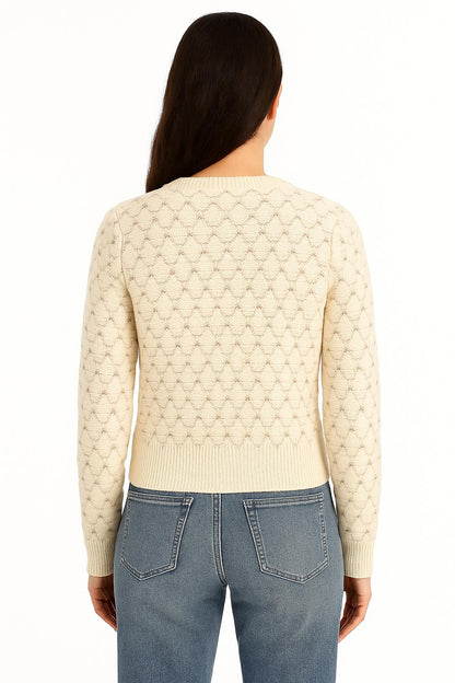 Cardigan Guess Donna in Maglia con Lavorazione a Rilievo