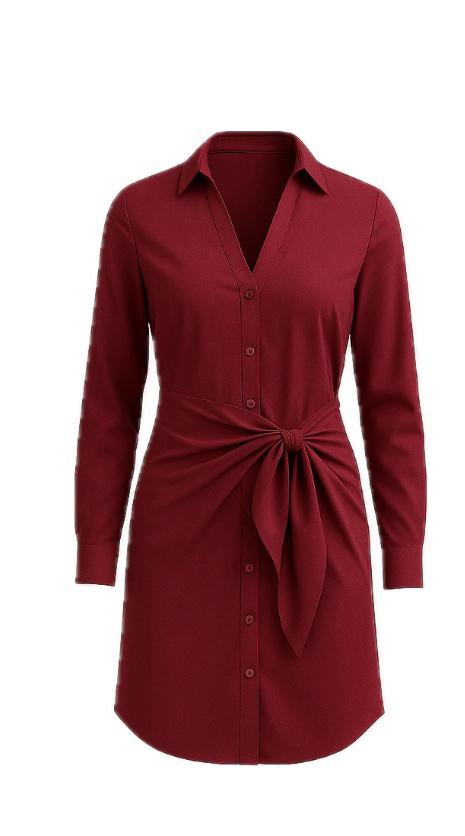 Abito Chemisier Guess Donna con Nodo in Vita
