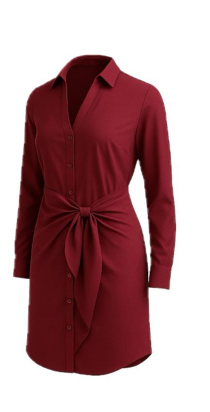 Abito Chemisier Guess Donna con Nodo in Vita