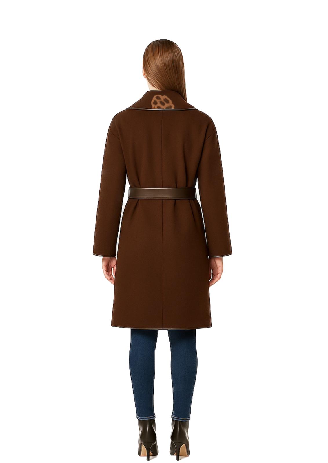 Cappotto Guess Donna in Lana con Cintura e Dettagli Logo