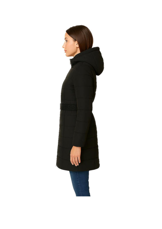 Piumino Lungo Guess Donna con Cintura Logo