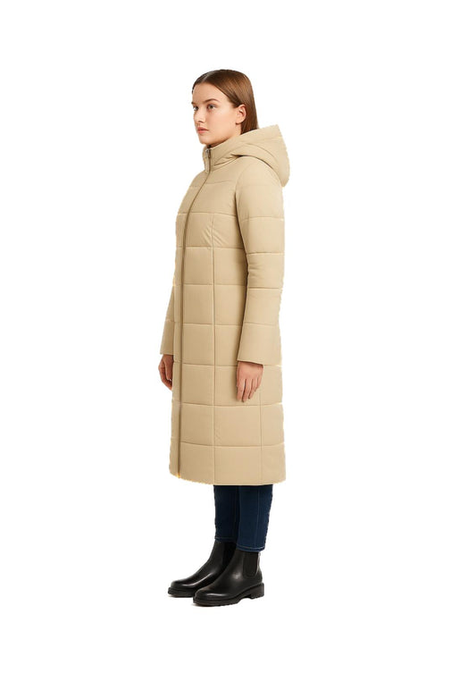 Piumino Lungo Guess Donna con Cappuccio