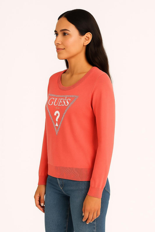 Felpa Guess Donna con Logo Iconico