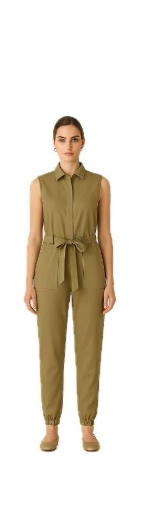 Salopette Guess Donna in Tessuto con Cintura