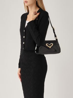 PINKO 520 Shoulder Bag Fl BLACK