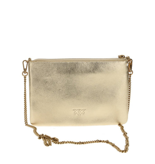 PINKO BORSA DONNA FLAT CLASSIC SHEEP NAPPA LAMINATA